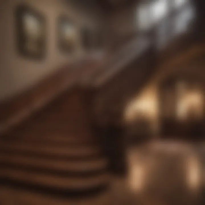 Opulent Wooden Staircase with Intricate Details