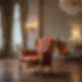 Elegant luxury chair in opulent setting