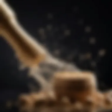The Joyful Pop of Champagne Cork Champagne Cork Popping Off Bottle in Celebration