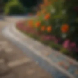 Floral Mosaic Garden Edging