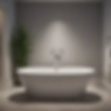 Freestanding Bathtub with Intricate Design