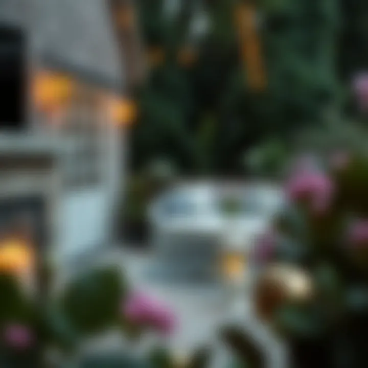 Charming garden decor elements