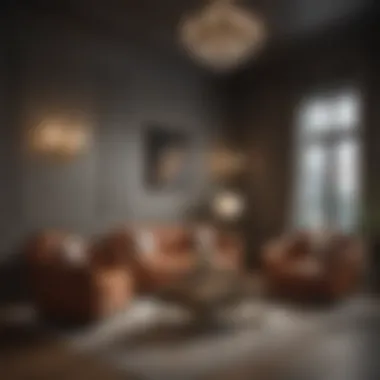 Comfortable seating arrangement promoting relaxation and elegance