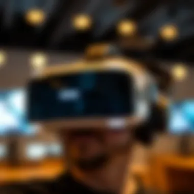 An immersive virtual reality headset representing unique experiences