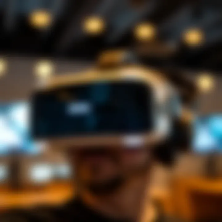 An immersive virtual reality headset representing unique experiences