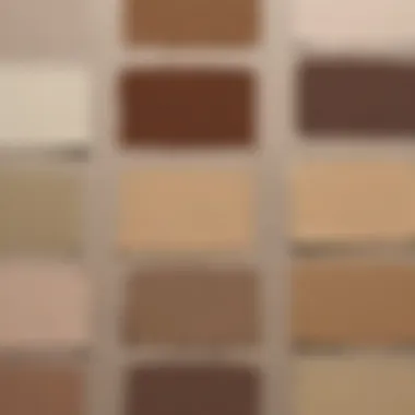 Artistic depiction of Glidden brown paint color palette