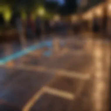Glowing Outdoor Dance Floor