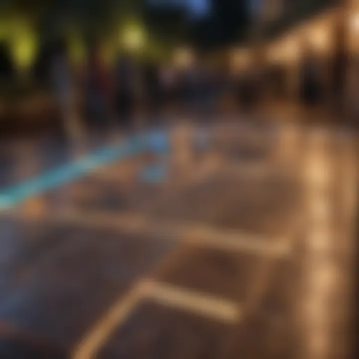 Glowing Outdoor Dance Floor