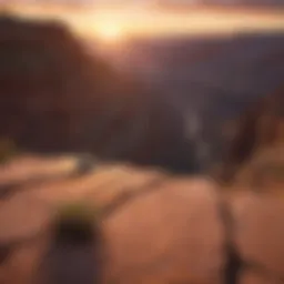 Scenic Sunset over Grand Canyon