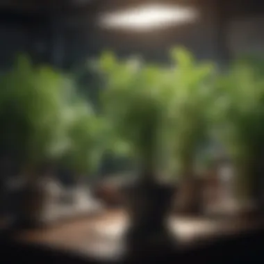 Fresh Green Herbs Growing Indoors fresh green herbs growing indoors
