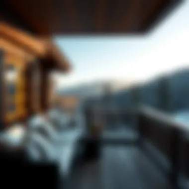 Panoramic Balcony View from a Luxury Chalet Breathtaking view from a Gstaad chalet balcony overlooking the landscape