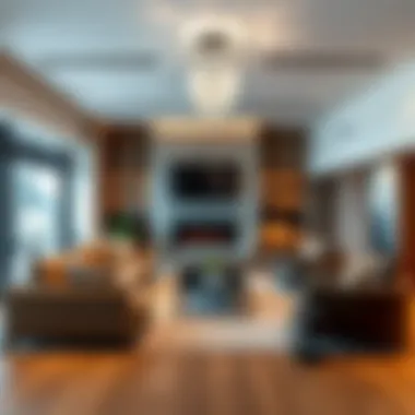 Elegant Living Space in a Gstaad Chalet Luxurious living room interior showcasing modern design and comfort