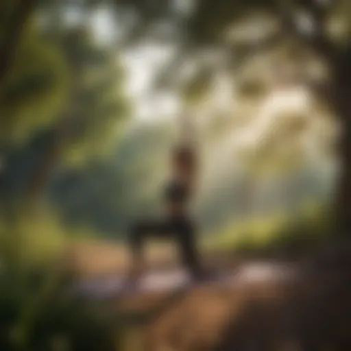 A serene morning yoga session amidst nature