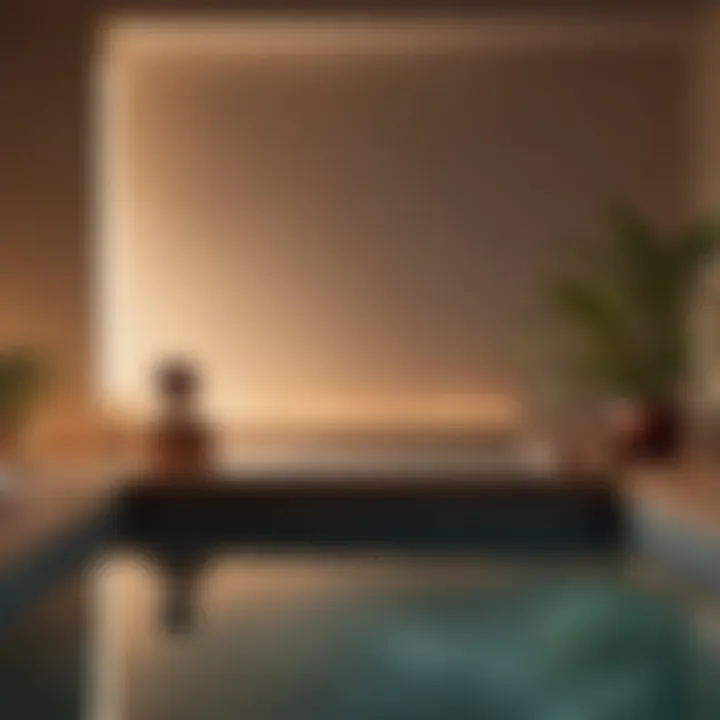 A tranquil spa treatment promoting relaxation and rejuvenation