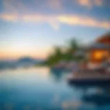 Luxurious poolside relaxation for families