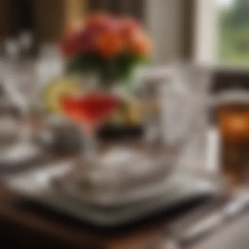 Elegant cocktail napkins displayed at a luxurious dining table