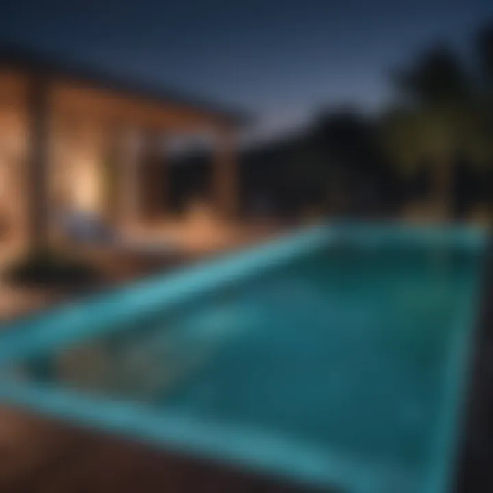 High-Tech Smart Pool System with Interactive LED Lighting