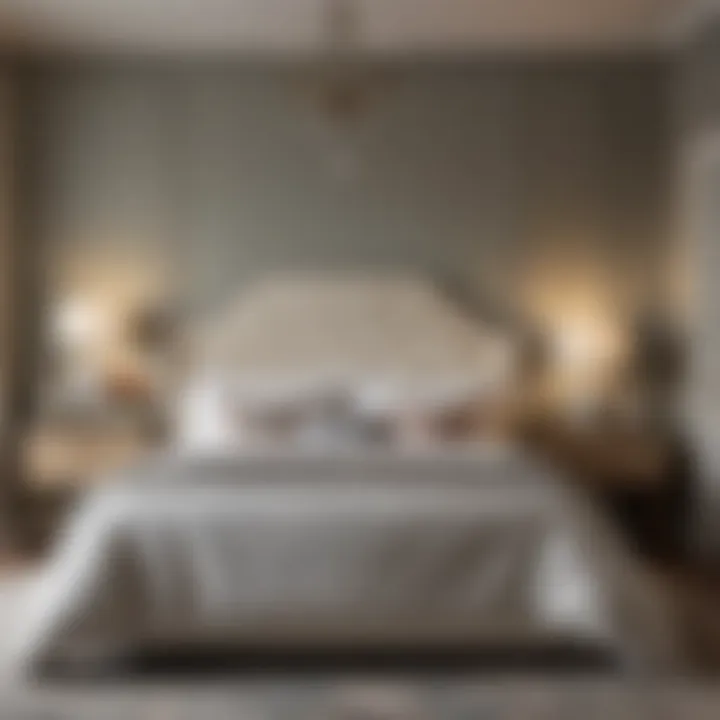 A luxurious bedroom showcasing deep, rich chalk paint tones, providing a cozy and sophisticated retreat.