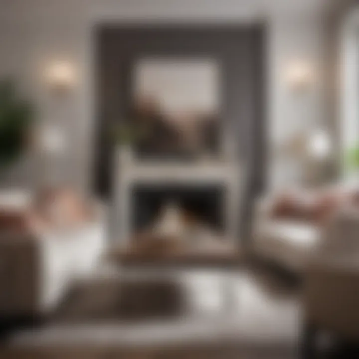 Elegant color palette for a compact living area