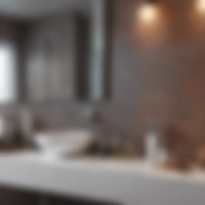 Sleek color palette showcasing modern bathroom aesthetics