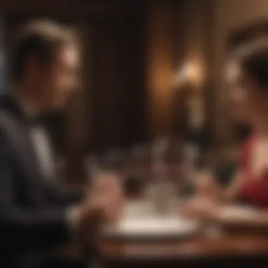 Understanding Wine Etiquette Wine etiquette illustrated with a formal dining scenario
