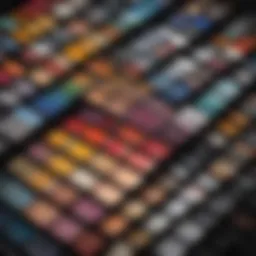 Beautifully arranged color swatches for home interior