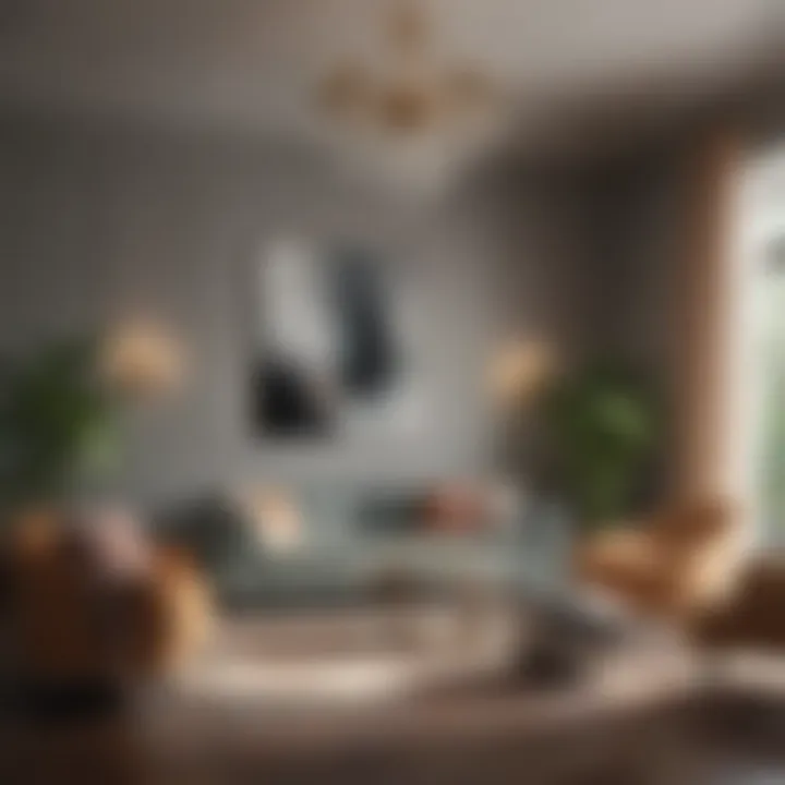 Elegant living room showcasing a harmonious color palette