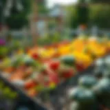 Vibrant Vegetable Garden Vibrant vegetable garden ready for March planting