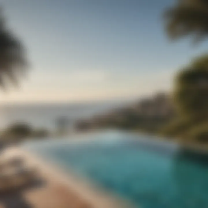 Infinity pool overlooking the Mediterranean Sea