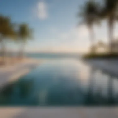 Tranquility in Motion: Infinity Pool Views of Miami Beach Exquisite infinity pool overlooking Miami beachfront