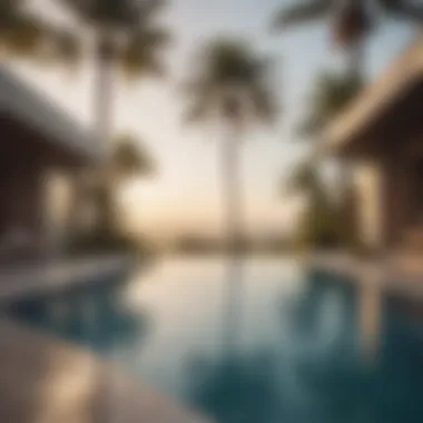 Infinity Pool Overlooking Palm Trees Infinity Pool Overlooking Palm Trees