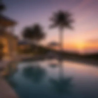 Infinity Pool and Spa Area with Sunset Views