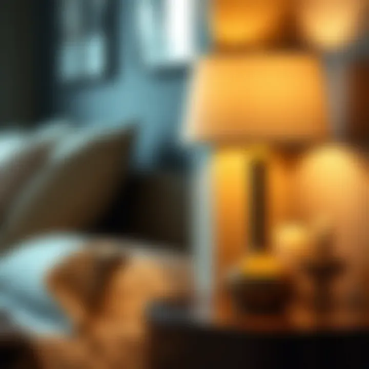 Elegant bedside lamps enhancing aesthetic appeal