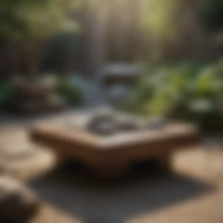 Zen Garden Meditation Bench