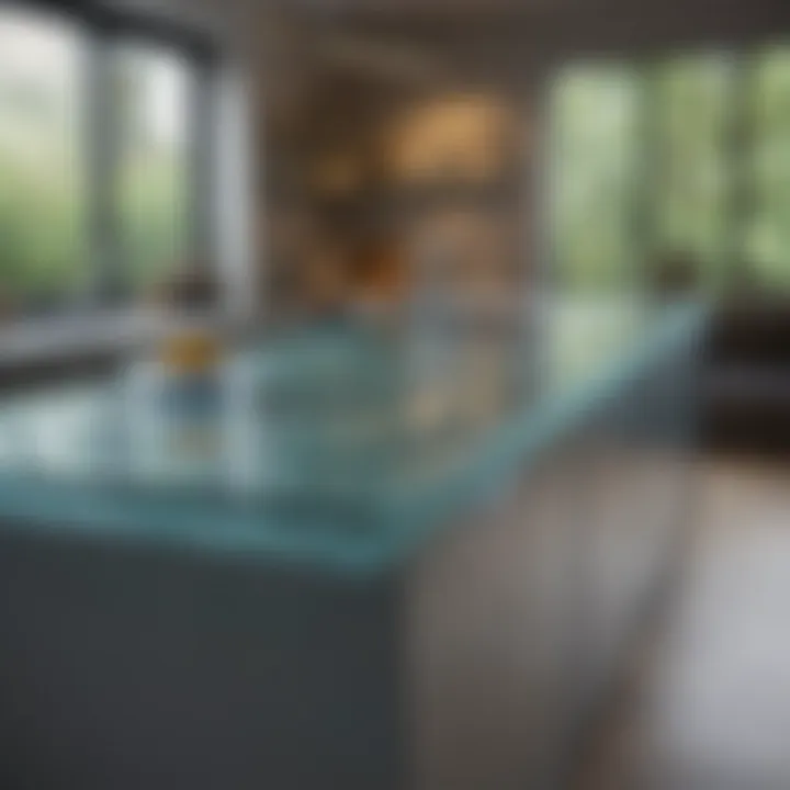 Futuristic Glass Kitchen Countertop