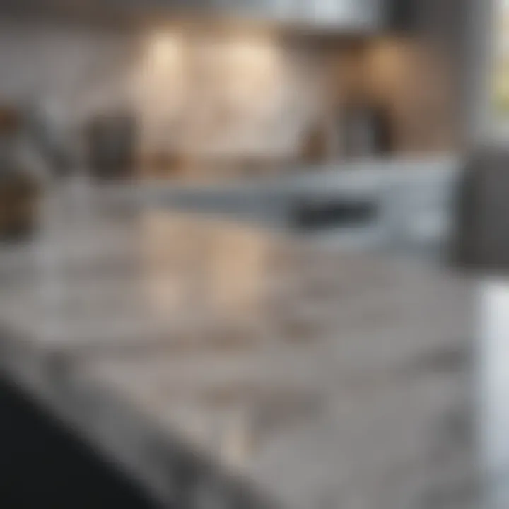 Elegant Marble Kitchen Countertop