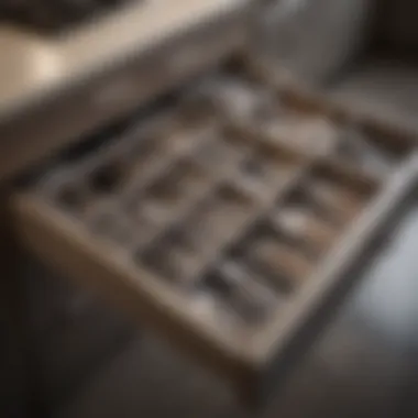 Sleek drawer organization for kitchen utensils