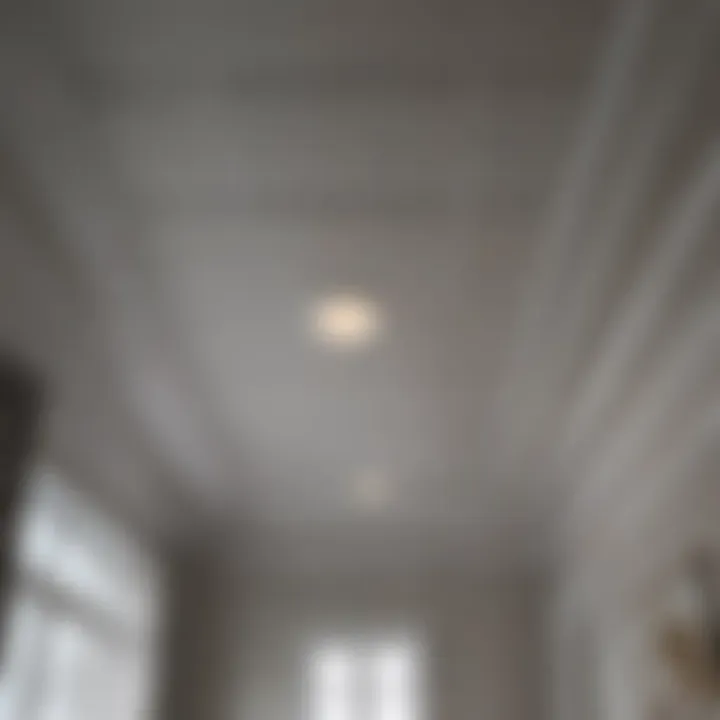 Minimalist Color-Blocked Ceiling Design