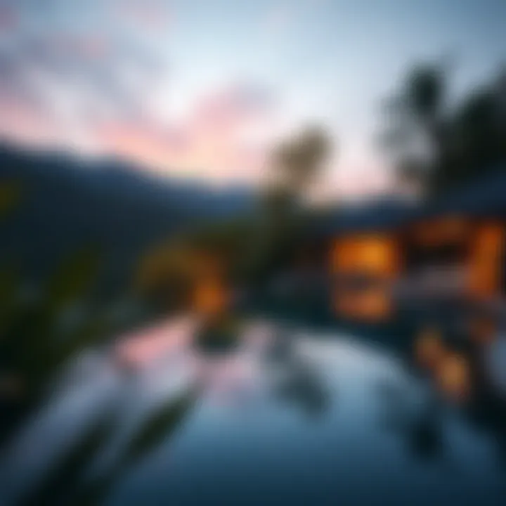 Aesthetic appeal of integrated luxury pools