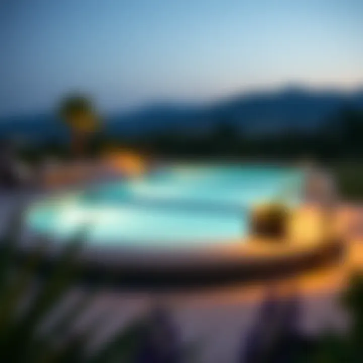 Functional aspects of building a pool on a slope