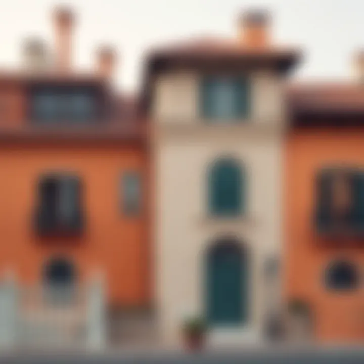 Harmonious color combinations with architectural features