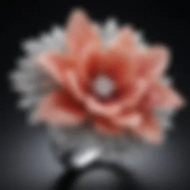 Intricate Floral Design on Harry Winston Cocktail Ring