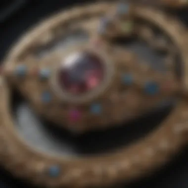 Vintage Jewelry and Its Historical Context A close-up view of vintage jewelry with historical significance