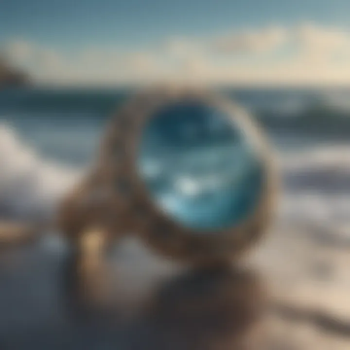 Ocean-inspired jewelry piece