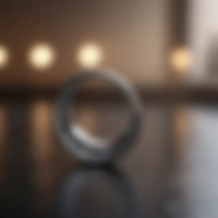 Sleek minimalist design jewelry piece