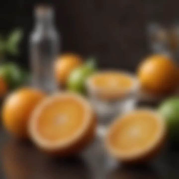 A vibrant selection of fresh citrus fruits highlighting tequila pairings