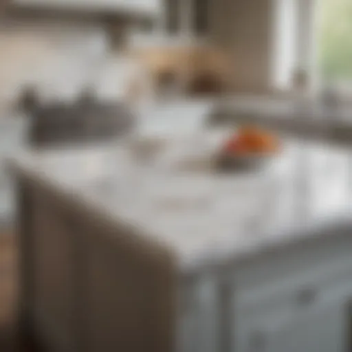 Luxurious Marble Countertop in Kitchen