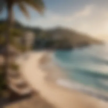 Breathtaking Beachfront Escape Stunning beachfront view of a lavish all-inclusive resort in Mexico