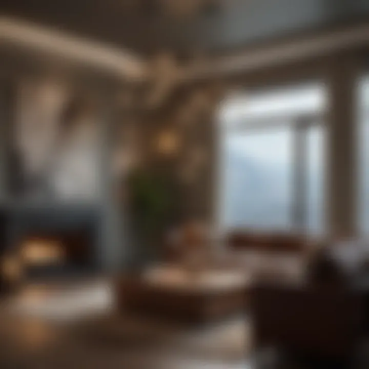 Sophisticated Lighting Fixtures in a Luxurious Living Room Setting