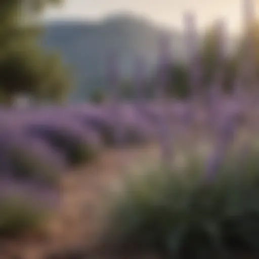Lavender plant in bloom
